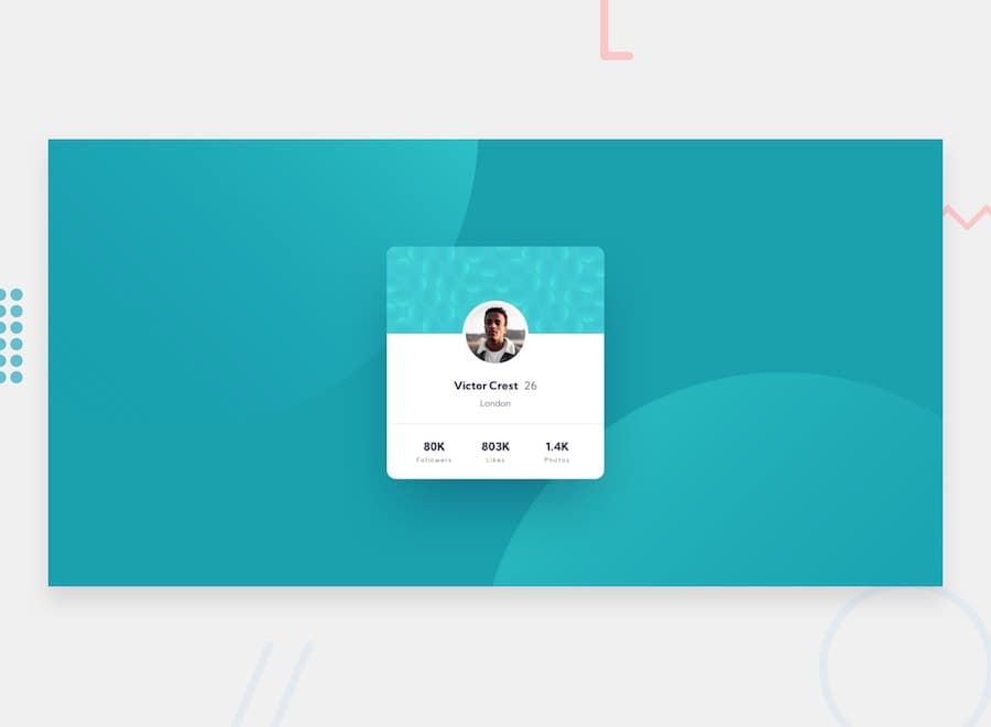 Profile card component
